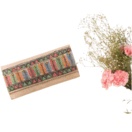 (Fish) Jute village girl hand painted Madhubani clutch bag