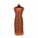 Coral fish dance hand painted Madhubani cotton kurta